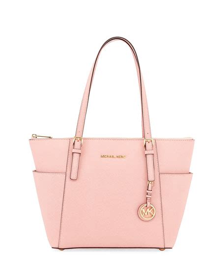 michael kors pale pink jet set tote